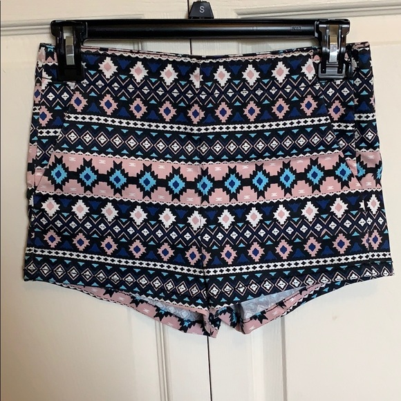 Divided Pants - Tribal high waisted shorts